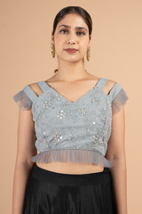 Pastel Blue Blouse3964 video